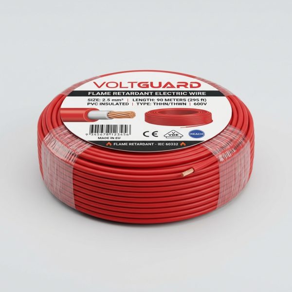 Polycab 2.5 sq mm Flame Retardant 90m Copper Wire Roll